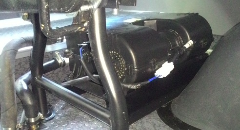 sưởi sàn xe phái sau