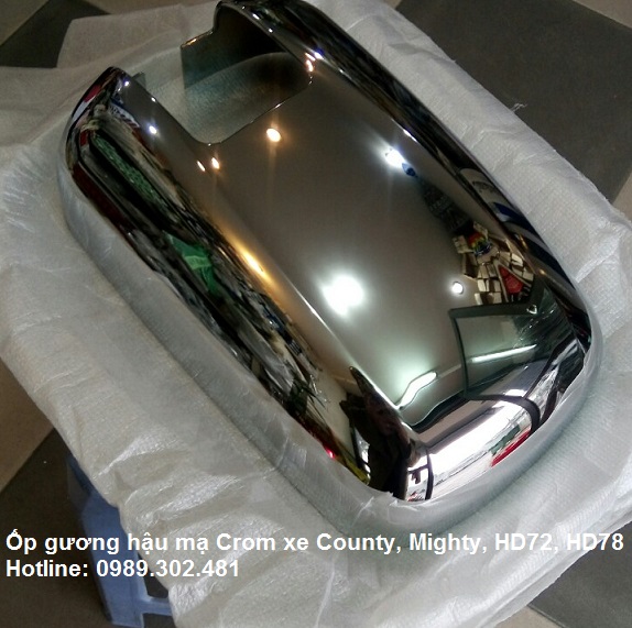 Ốp gương hậu xe County mạ Crom