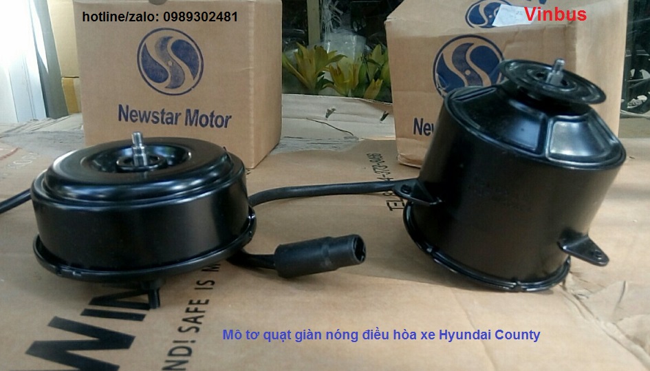 Mô tơ quạt giàn nóng điều hòa xe County