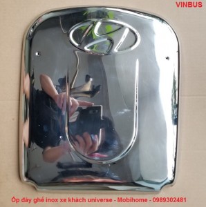 ốp đáy ghế phụ inox xe khách universe mobihome