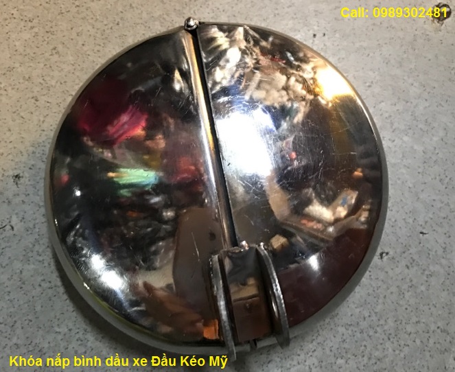 Nắp Khóa chống chộm bình dầu xe đầu kéo, 3 chân , 4 chân inox
