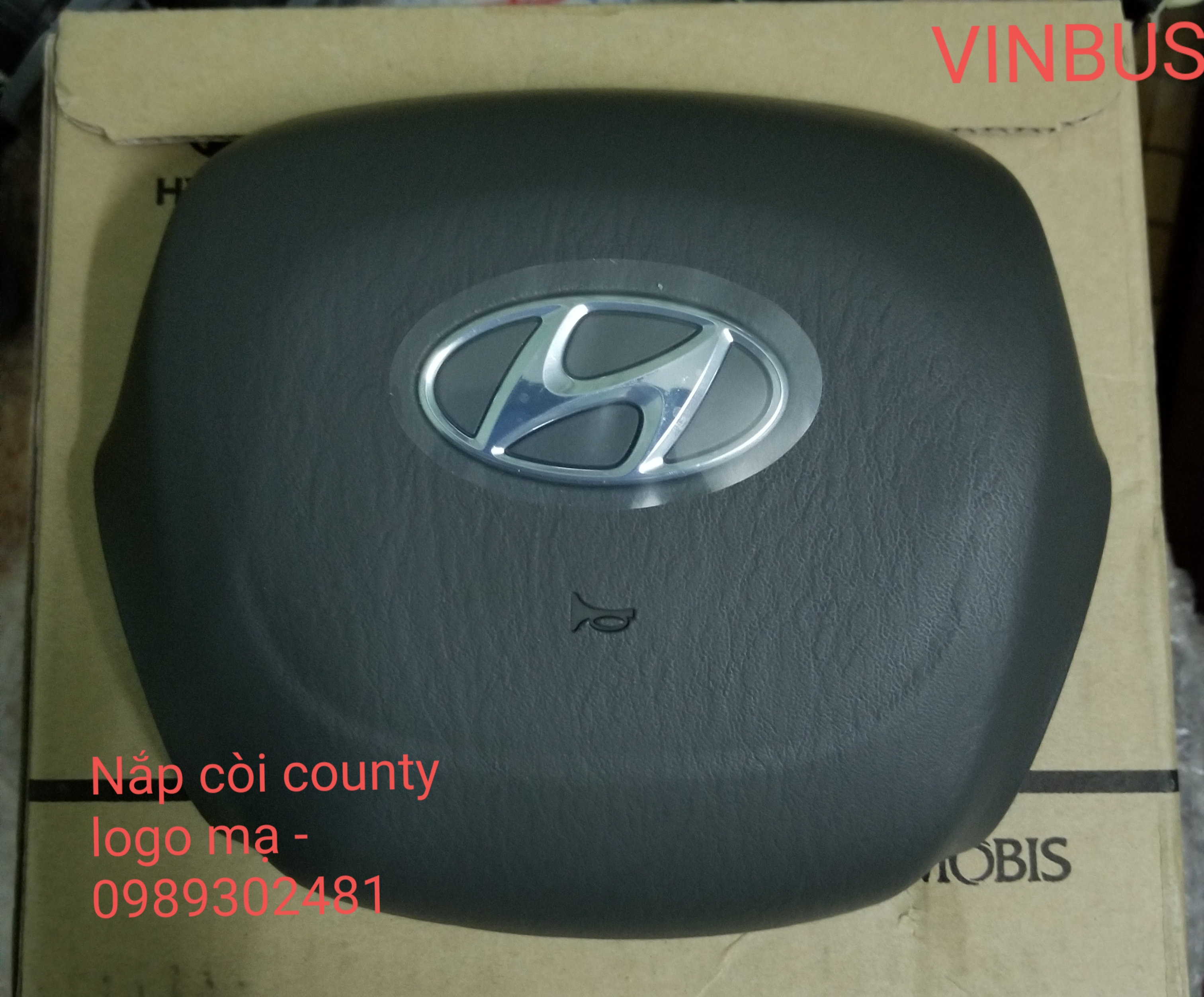 Nắp còi county logo mạ 