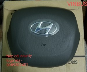 Nắp còi county logo mạ 