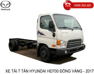 xe tải 7 tấn hyundai hd700 đồng vàng - Chassis