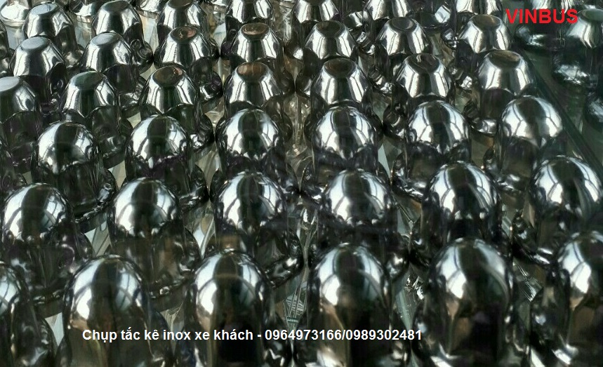 Chụp tắc kê inox xe khách