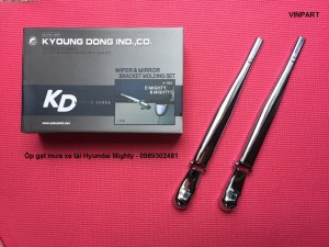 ốp gạt mưa mạ crome xe tải Hyundai Mighty HD72, HD65